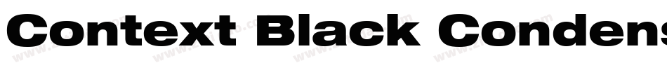 Context Black Condensed SSi Black Condensed字体转换